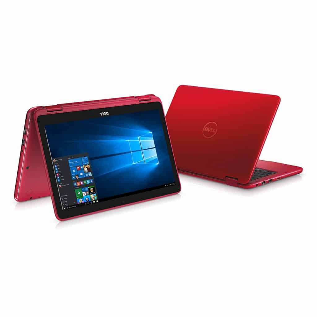 Picture of the Dell Inspiron i3179-0000RED laptop in laptop and stand mode