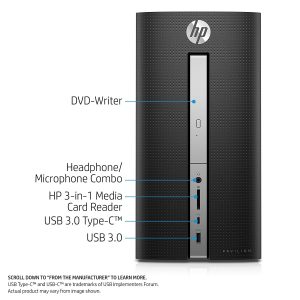 HP Pavilion 570-p030 Desktop ports