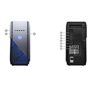 Image of the Dell Inspiron i5680-7813BLU-PUS Desktop Ports