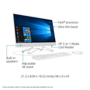 All the part of the HP 24-f0010 All-in-one Computer named