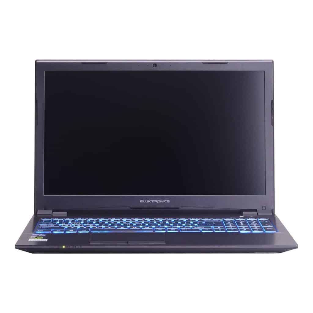 Image of the Eluktronics NB50TK1 Laptop display and keyboard