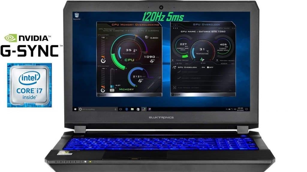 Image of the Eluktronics Pro-X P650HP6-G Laptop in full view.