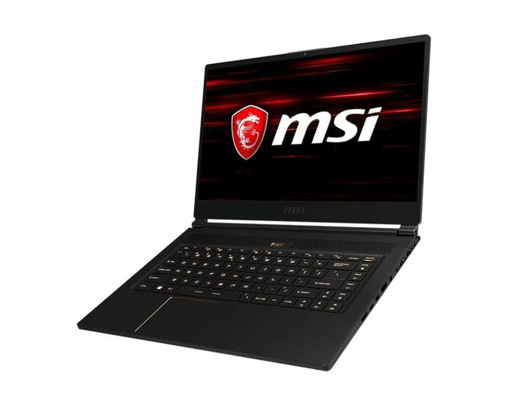 Front view of the MSI GS65 Stealth THIN-068 laptop