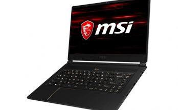 Front view of the MSI GS65 Stealth THIN-068 laptop