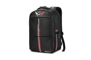 A front face image of the GT Omega Racing Backpack