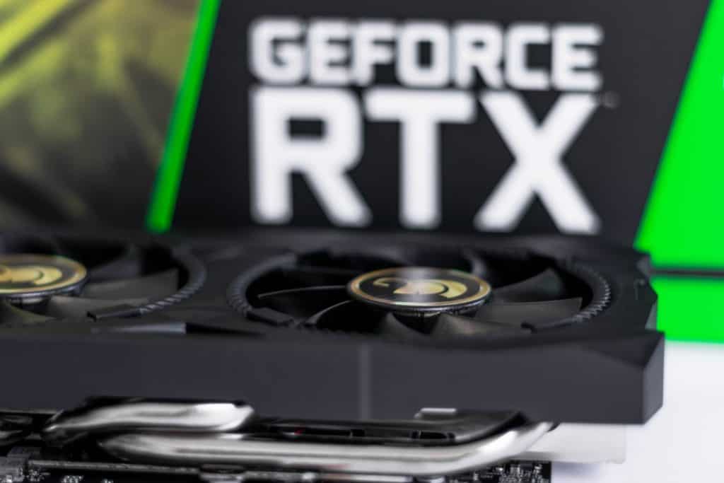 Close view of gpu fans